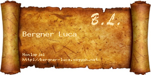 Bergner Luca névjegykártya